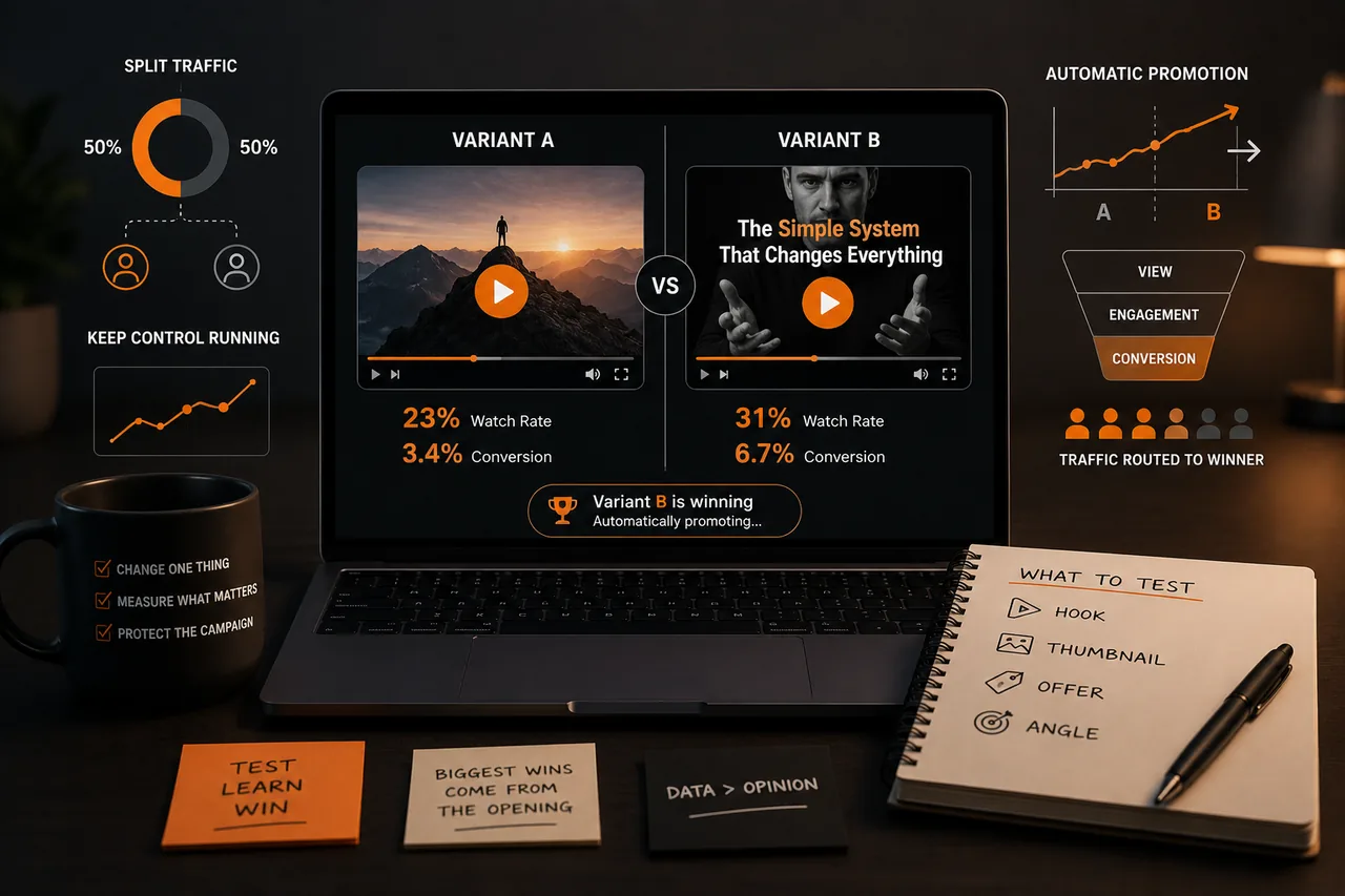 A/B Testing Video: Testing Hooks Without Breaking the Campaign