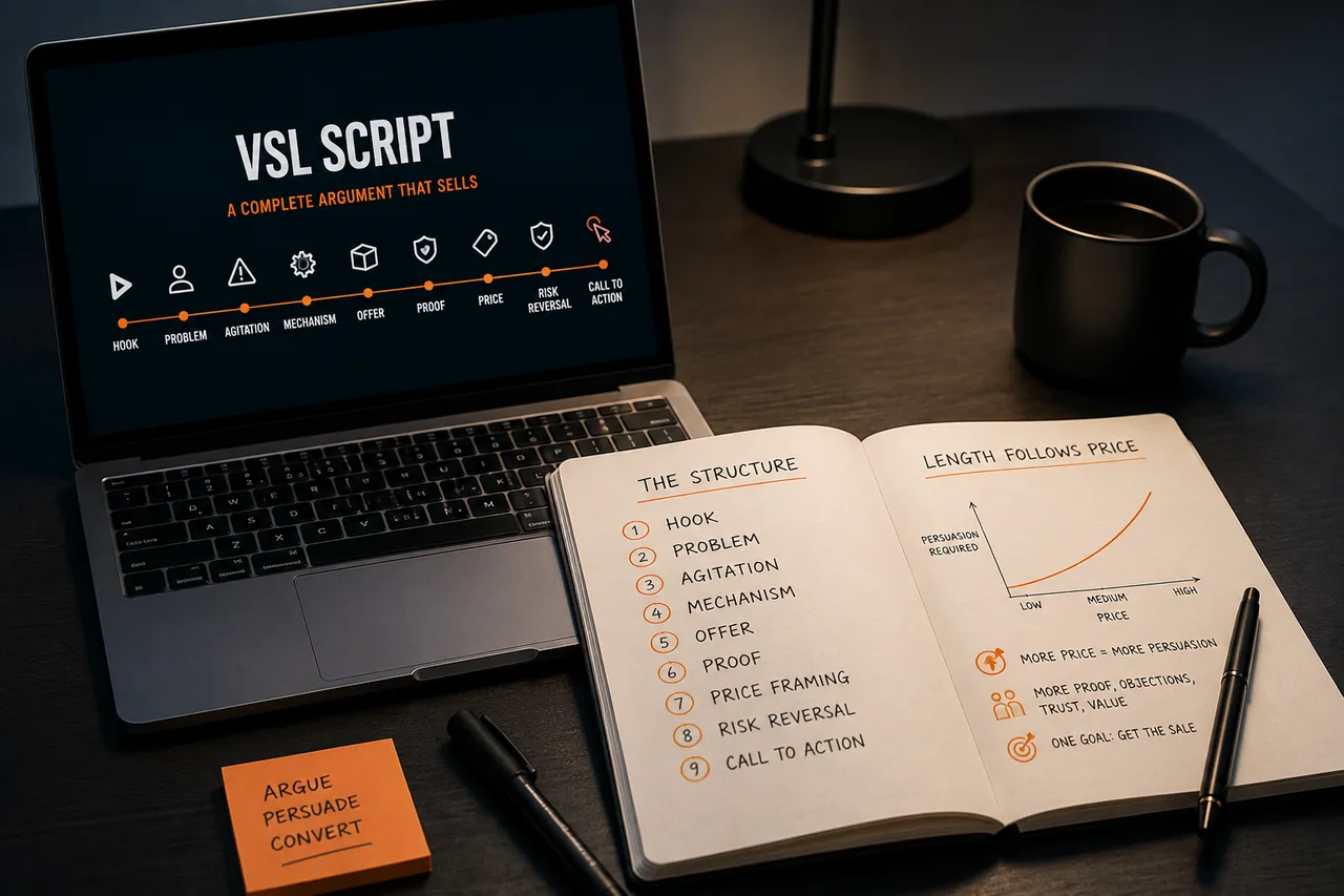 VSL Scripts: Structure, Length and What Changes by Price Point